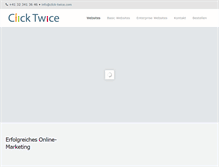 Tablet Screenshot of click-twice.com